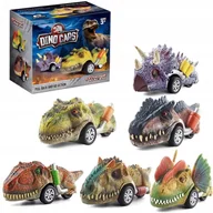 Samochody i pojazdy dla dzieci - Mega Zestaw Autka Dinozaury Samochody Auta 6 sztuk - miniaturka - grafika 1