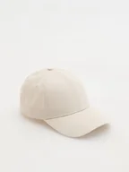 Czapki męskie - Reserved - Bawełniana czapka baseball - beżowy - miniaturka - grafika 1