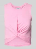 Koszulki i topy damskie - Top krótki z marszczeniami model ‘TWIGGI’ - miniaturka - grafika 1