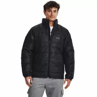 Kurtki męskie - Męska kurtka puchowa pikowana Under Armour UA Strm Ins Jkt - czarna - UNDER ARMOUR - miniaturka - grafika 1