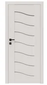 Drzwi wewnętrzne - Dre Drzwi Wewnętrzne Z Szybą Triesta 0 Okleina Biała Mat - miniaturka - grafika 1