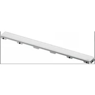 Odpływy liniowe - TECE 601293 TECEdrainline - Ruszt prosty ze szkła, szkło białe satynowe 1200 mm - miniaturka - grafika 1
