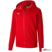 Bluzy sportowe męskie - Bluza męska Puma teamGOAL 23 Casuals Hooded Jacket czerwona - miniaturka - grafika 1