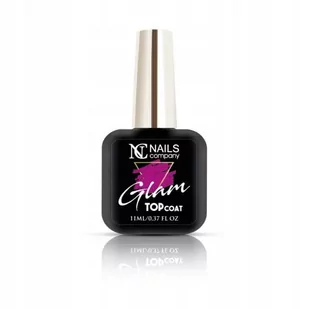 Nails Company glam top coat pink 11ml nabłyszcza - Lakiery do paznokci - miniaturka - grafika 1