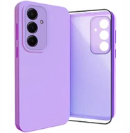 Etui i futerały do telefonów - Etui do Samsung Galaxy A55 5G Osłona Kamery, Fioletowe, Plecki Szkło 9H - miniaturka - grafika 1