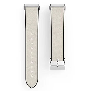 Hama Fitbit Pasek do zegarka 20 mm (regulowany pasek zamienny do smartwatcha Fitbit Versa 3 i Sense, pasek do wymiany, skóra i silikon, klamra ze stali nierdzewnej, kolor biały - Akcesoria do smartwatchy - miniaturka - grafika 1