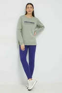 Bluzy damskie - Columbia bluza damska kolor zielony z nadrukiem - miniaturka - grafika 1