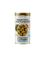Zdrowa żywność - Oliwki MAESTROS LA PAMPA puszka 4,2kg zielona bez pestki / oliwka z argentyńską przyprawą Chimichurri - miniaturka - grafika 1