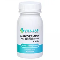 Stawy, mięśnie, kości - Elevita, Vita-Lab, Suplement diety aktywny tryb życia Glukozamina + Chondroityna + MSM, 90 tab. - miniaturka - grafika 1
