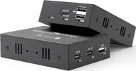 Przełączniki KVM - Extender KVM HDMI/USB 1080p60Hz do 100m po skrętce Kat6 IDATA HDMI-KVM4 - miniaturka - grafika 1