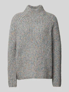 Sweter z dzianiny o kroju regular fit ze stójką - Swetry damskie - miniaturka - grafika 1