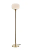 Lampy stojące - Markslojd lampa podłogowa Sober E27 szczotkowany mosiądz/biała 141cm 108054 - miniaturka - grafika 1