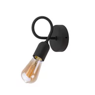 Lampy ścienne - Industrialny, czarny, metalowy kinkiet do holu TK 2582 z serii WAVE - miniaturka - grafika 1