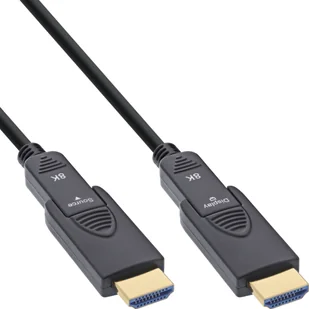 InLine® HDMI AOC Kabel, Ultra High Speed HDMI, 8K4K, Stecker abnehmbar, 50m - Kable komputerowe i do monitorów - miniaturka - grafika 1