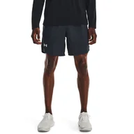 Spodenki męskie - Męskie Spodenki UNDER ARMOUR UA LAUNCH 7'' PRINTED SHORT 1376582-044 – Szary - miniaturka - grafika 1