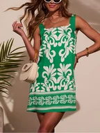 Sukienki - LA Angels Sukienka w kolorze zielono-białym - miniaturka - grafika 1