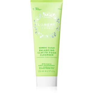 Lumene Nordic Clear Balancing Clay-to-Foam Cleanser (125ml) - Kremy oczyszczające - miniaturka - grafika 1