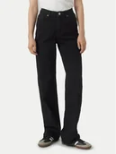Spodnie damskie - Vero Moda Jeansy Tessa 10290541 Czarny Wide Leg - miniaturka - grafika 1
