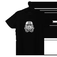 Odzież do sportów motorowych - Czarny T-shirt koszulka TURBOTROOPER-M - miniaturka - grafika 1