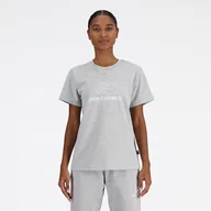 Koszulki i topy damskie - Koszulka damska New Balance WT41816AG  szara - miniaturka - grafika 1