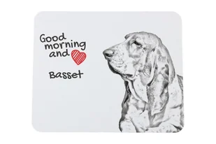 Basset Hound podkładka pod mysz z psem Art-Dog - Podkładki pod mysz - miniaturka - grafika 1