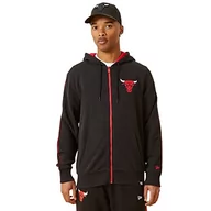 Bluzy męskie - New Era Męska bluza z kapturem Chicago Bulls, blkfdr, XXL - miniaturka - grafika 1