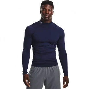 Męski longsleeve treningowy UNDER ARMOUR UA HG Armour Comp Mock LS - granatowy - Koszulki sportowe męskie - miniaturka - grafika 1