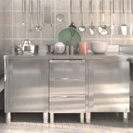 Meble gastronomiczne - Szafki gastronomiczne, 3 szt., stal nierdzewna - miniaturka - grafika 1