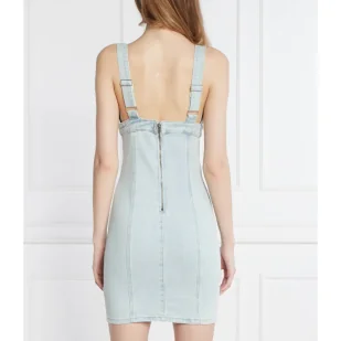 GUESS Sukienka AIDA DENIM DRESS | regular waist - Sukienki - miniaturka - grafika 1