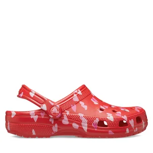 Klapki Crocs Classic Vday Clog 209682 Czerwony - Klapki i japonki damskie - miniaturka - grafika 1
