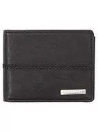 Portfele - Quiksilver Stitchy – potrójnie składany portfel dla mężczyzn AQYAA03243, Czarny Czarny, L, Casual - miniaturka - grafika 1