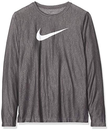 Nike chłopięca koszulka z długim rękawem B Nk Dry Ls Top czarny czarny/biały X-S