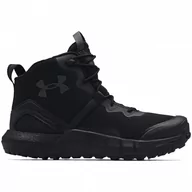 Buty trekkingowe męskie - Męskie buty turystyczne Under Armour Micro G Valsetz Zip Mid Rozmiar butów (UE): 43 / Kolor: czarny - miniaturka - grafika 1