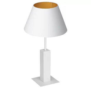 Luminex Table lamps 3641 Lampa stołowa lampka 1x60W E27 biały/złoty - Lampy stojące - miniaturka - grafika 1