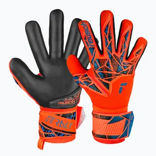 Rękawice bramkarskie Reusch Attrakt Silver NC hyper orng/elec blue/blck - Piłka nożna - miniaturka - grafika 1