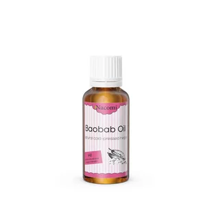 Nacomi Olej do cery z oznakami starzenia się, suchej, odwodnionej i dojrzałej Baobab 30 ml - Serum do twarzy - miniaturka - grafika 1