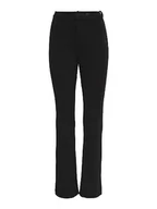 Spodnie damskie - VERO MODA Spodnie damskie VMAMIRA MR Flared Pant GA Curve, czarny, 46W / 32L - miniaturka - grafika 1