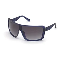 Okulary przeciwsłoneczne - Guess Męskie 0 okulary przeciwsłoneczne, niebieski matowy, 00 - miniaturka - grafika 1