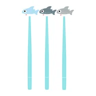 Długopisy - Długopis żelowy niebieski STRIGO seria Rekin - miniaturka - grafika 1