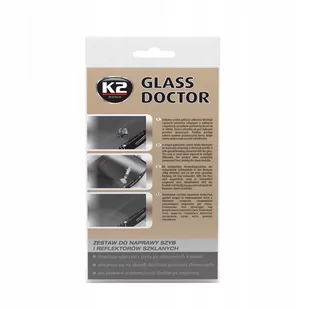 K2 GLASS DOCTOR ZESTAW NAPRAWCZY DO SZYB B350 - Kosmetyki samochodowe - miniaturka - grafika 1