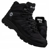 Buty trekkingowe męskie - Buty męskie zimowe Hi-tec Selven Mid Black - miniaturka - grafika 1