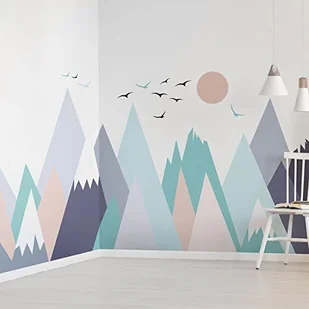 Naklejki ścienne dla dzieci - Dekoracja pokoju dziecięcego - Naklejki ścienne dla dzieci - Skandynawska naklejka ścienna - AnnUSKA - H60 x L90 cm - Wyposażenie pokoiku dziecięcego - miniaturka - grafika 1