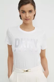 Koszulki sportowe damskie - Dkny t-shirt damski kolor biały DJ4T1050 - DKNY - grafika 1