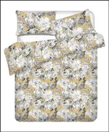 Pościel - Komplet pościeli Domoletti, żółty/szary, 200x220 cm - miniaturka - grafika 1