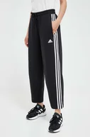 Spodnie damskie - adidas spodnie dresowe kolor czarny z aplikacją - miniaturka - grafika 1
