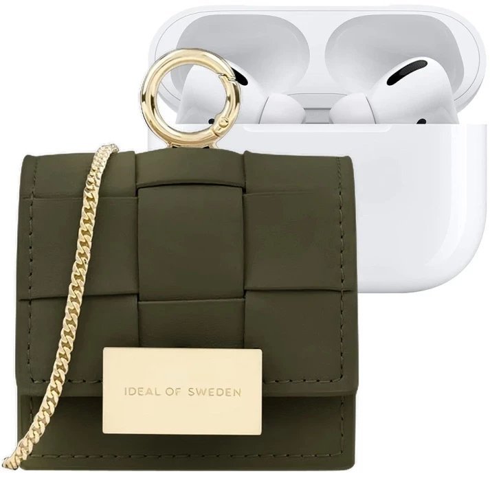 Ideal of Sweden Braided Mini AirPods Bag Khaki standard
