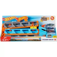 Samochody i pojazdy dla dzieci - Mattel City Wyścig transporter 2w1 - Mattel - miniaturka - grafika 1