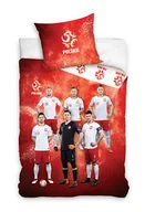 Pościel - Komplet pościeli bawełnianej, wzór pzpn, 160x200 cm, 70x90 cm - miniaturka - grafika 1