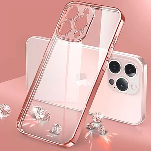 Etui Alogy TPU Luxury Case z osłonką na aparat do Apple iPhone 12 Pro różowo-przezroczyste - Etui i futerały do telefonów - miniaturka - grafika 3