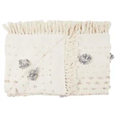 Dekoracje domu - Koc/ Pled Tuffo 125x150cm kremowy - miniaturka - grafika 1